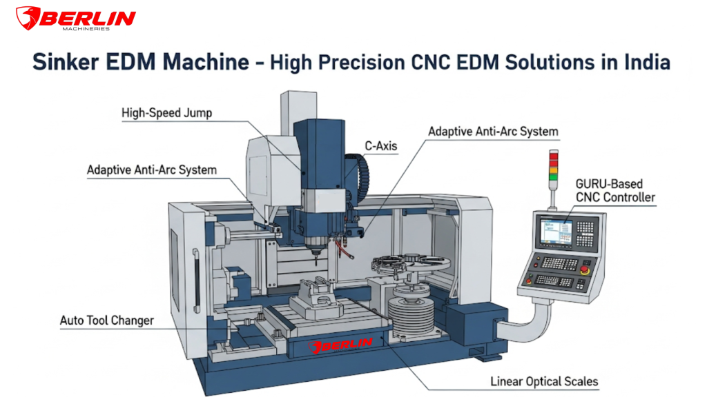 cnc edm spark erosion machine