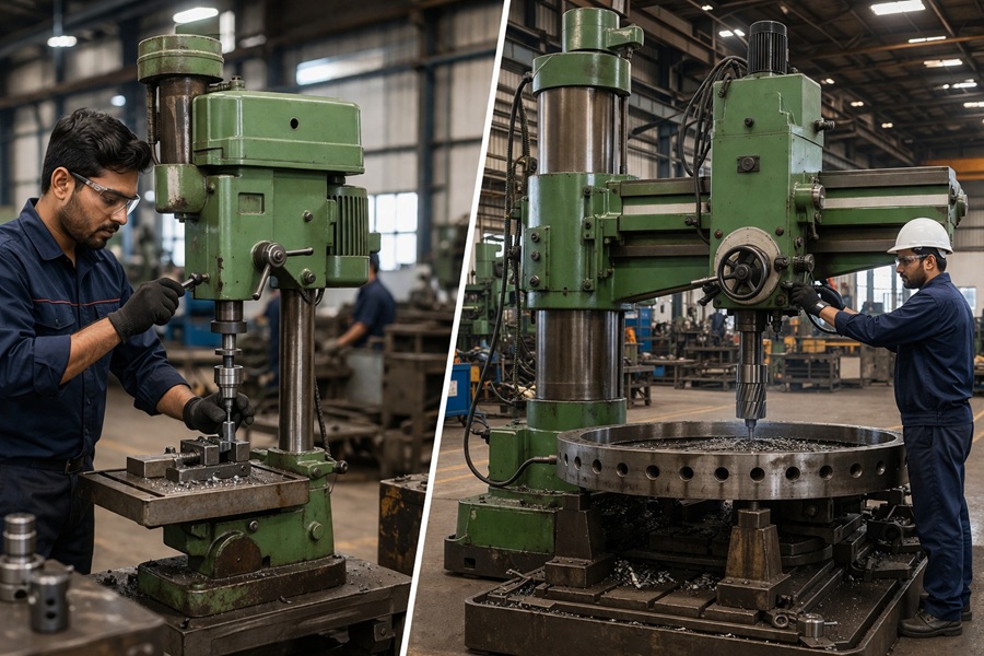 Difference Between Pillar and Radial Drilling Machine 