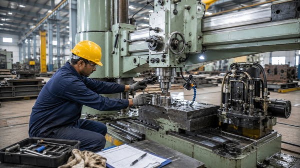 Preventive Maintenance of Radial Drilling Machines
